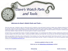 Tablet Screenshot of daveswatchparts.com